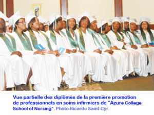 Cérémonie de graduation de la première promotion de “Azure College School of Nursing”