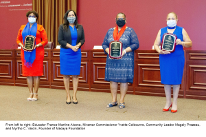 Commissioner Yvette Colbourne Awards local Haitian American Leaders during Covid19