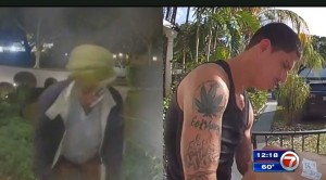 Un homme et une femme volent des colis devant les maisons de Miami-Dade