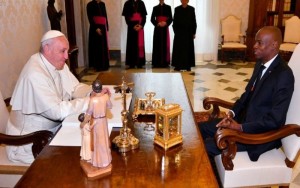 Le  Pape François reçoit le nouvel ambassadeur haïtien au Vatican