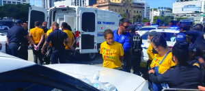 Demonstrators demanding path to citizenship for Haitian migrants arrested for blocking the entrance to PortMiami