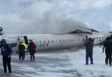 FLASH INFO – Un avion de Delta s’écrase à l’aéroport Pearson de Toronto
